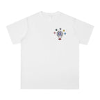 Chrome Heart T Shirts Cross Leather Print Short Sleeve T-Shirt Loose