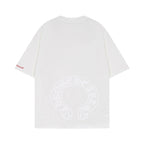 Chrome Heart T Shirts Chrome Hearts Sanskrit Horseshoe Pattern Short Sleeve T-Shirt