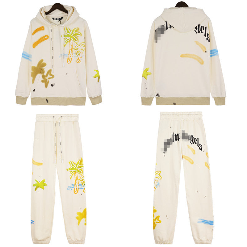 Palm Angle Pants Palm Angels Coconut Lettered Casual Trousers for Men and Women Track Sweatpants