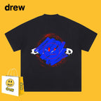 Drew T-shirts Graffiti Printing Short Sleeve