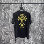 Chrome Heart T Shirts Washing Water Sanskrit Cross Foam Pulp Short Sleeve
