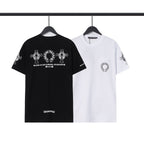 Chrome Heart T Shirts Chrome Hearts Cross Sanskrit Print Short Sleeve Crew Neck T-Shirt