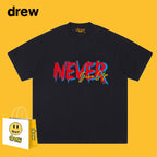 Drew T-shirts Printed Smiley T-shirt Loose