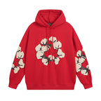 Denim Tears Hoodie Alphabet Foam Print Fleece Hoodie Sweater
