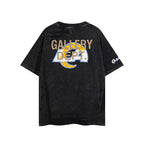 Gallery Dept T Shirts Vintage Distressed Wash Short Sleeve Loose Men and Women