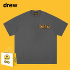Drew T-shirts Short Sleeve Letter Cotton T-shirt Loose