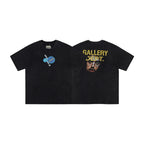 Gallery Dept T-shitrs Men's Clothing Gilding Letters Portrait Printing Short Sleeve