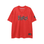 Chrome Heart T Shirts Croix Cross Color Leather Printed Short Sleeve T-Shirt