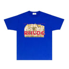 Rhude T-shirts Printed Trendy Pure Cotton