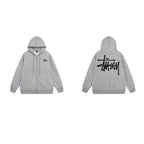 Stussy Hoodie Zip-Up Cardigan Fleece Hooded Sweater