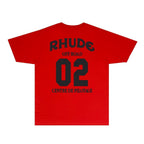 Rhude T-shirts Printed Trendy Pure Cotton