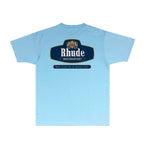 Rhude T-shirts Printed Trendy Pure Cotton