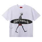 Godspeed T-shirts Skateboard Skull Junior Print Cotton Casual Short Sleeve Men and Women
