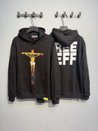 THAT'S A AWFUL LOT OF COUGH SYRUP Crucifixion Graphic Pullover Hoodie ¡ª context