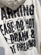 THAT'S A AWFUL LOT OF COUGH SYRUP Warning Graphic Hoodie ¡ª detail