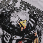 MAJESTIK Eagle Football Rhinestone Graphic T-Shirt ¡ª detail