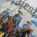MAJESTIK Western Horse Skeleton Graphic T-Shirt ¡ª detail