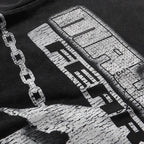 MAJESTIK Death Chain Skull Graphic T-Shirt ¡ª detail