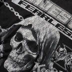 MAJESTIK Death Chain Skull Graphic T-Shirt ¡ª detail