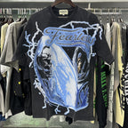 MAJESTIK Astronaut Skull Graphic T-Shirt ¡ª context