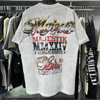 MAJESTIK Liberty Statue Rhinestone Graphic T-Shirt ¡ª context