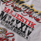 MAJESTIK Liberty Statue Rhinestone Graphic T-Shirt ¡ª detail