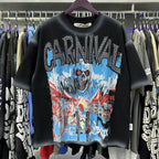 MAJESTIK Carnival Graphic Cropped T-Shirt ¡ª context