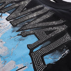 MAJESTIK Carnival Graphic Cropped T-Shirt ¡ª detail