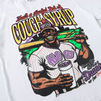 THAT'S A AWFUL LOT OF COUGH SYRUP Baseball Graphic T-Shirt ¡ª detail