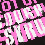 THAT'S A AWFUL LOT OF COUGH SYRUP Frankenstein Graphic T-Shirt ¡ª detail