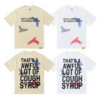 THAT'S A AWFUL LOT OF COUGH SYRUP Pistol Graphic Short-Sleeve T-Shirt ¡ª comparison