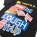 THAT'S A AWFUL LOT OF COUGH SYRUP Front & Back Graphic Short-Sleeve T-Shirt ¡ª detail