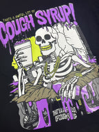 THAT'S A AWFUL LOT OF COUGH SYRUP Skeleton Graphic T-Shirt ¡ª detail