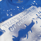 THAT'S A AWFUL LOT OF COUGH SYRUP Blue Graphic T-Shirt ¡ª detail