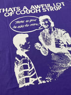 THAT'S A AWFUL LOT OF COUGH SYRUP Purple Front & Back Graphic T-Shirt ¡ª detail