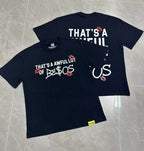 THAT'S A AWFUL LOT OF COUGH SYRUP Black Graphic Short-Sleeve T-Shirt ¡ª context