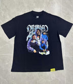 THAT'S A AWFUL LOT OF COUGH SYRUP Black Graphic Short-Sleeve T-Shirt ¡ª front