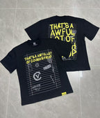 THAT'S A AWFUL LOT OF COUGH SYRUP Front & Back Graphic T-Shirt ¡ª context