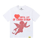 THAT'S A AWFUL LOT OF COUGH SYRUP Heart Cupid Graphic T-Shirt ¡ª front