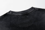 MAJESTIK Washed Black Astronaut Rose Graphic T-Shirt ¡ª detail