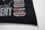 MAJESTIK Washed Black Graphic T-Shirt ¡ª detail