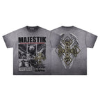 MAJESTIK Winged Cross Graphic T-Shirt ¡ª hero