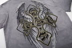MAJESTIK Winged Cross Graphic T-Shirt ¡ª detail