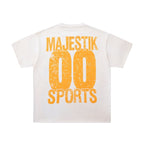 MAJESTIK Bulldog Football Graphic Short-Sleeve T-Shirt - White ¡ª back