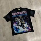 MAJESTIK Astronaut Horse Graphic T-Shirt ¡ª front