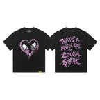 THAT'S A AWFUL LOT OF COUGH SYRUP Purple Front and Back Graphic T-Shirt ¡ª hero
