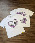 THAT'S A AWFUL LOT OF COUGH SYRUP Purple Front and Back Graphic T-Shirt ¡ª context