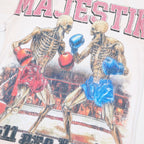 MAJESTIK Skeleton Boxing Graphic T-Shirt ¡ª detail