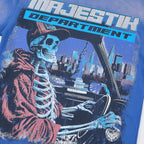 MAJESTIK Skeleton Driver Graphic T-Shirt ¡ª detail