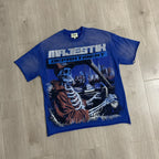 MAJESTIK Skeleton Driver Graphic T-Shirt ¡ª front